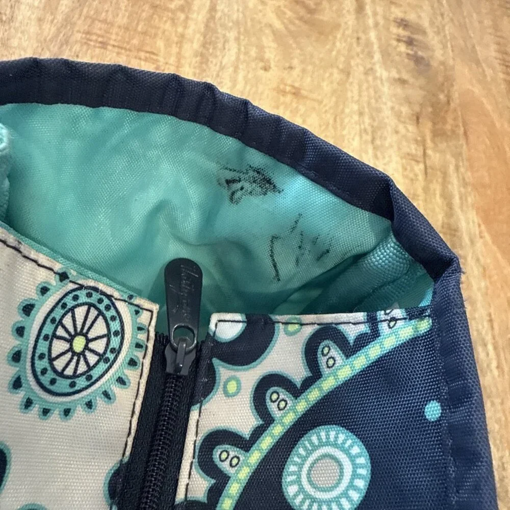 Thirty-One True Beauty Bag Paisley Day Retired Cosmetic Travel Handles Make Up